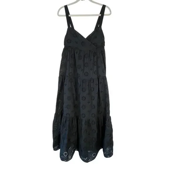 black eyelet dress zara Zara Womens Eyelet Off The Shoulder Dress White Cotton Size Medium